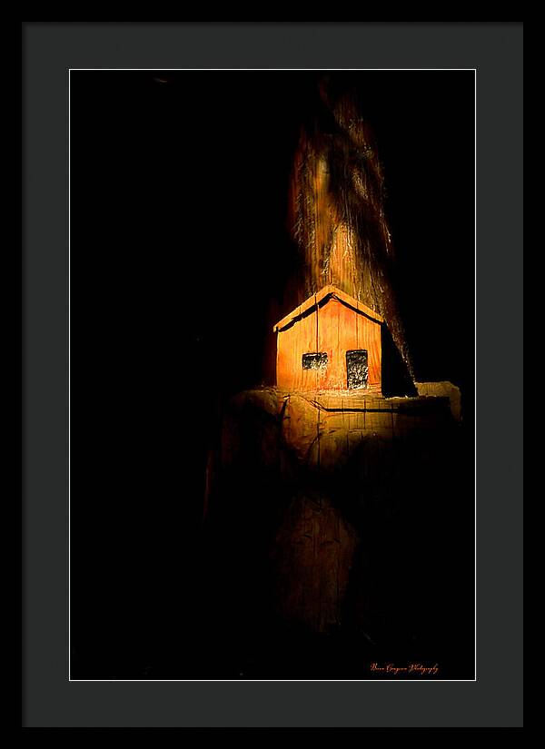 Yellow light house - Framed Print