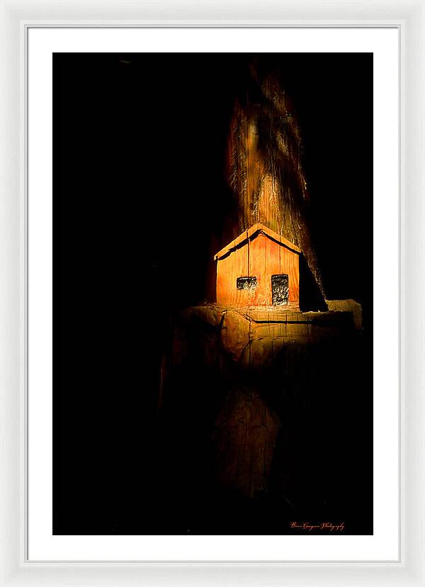 Yellow light house - Framed Print