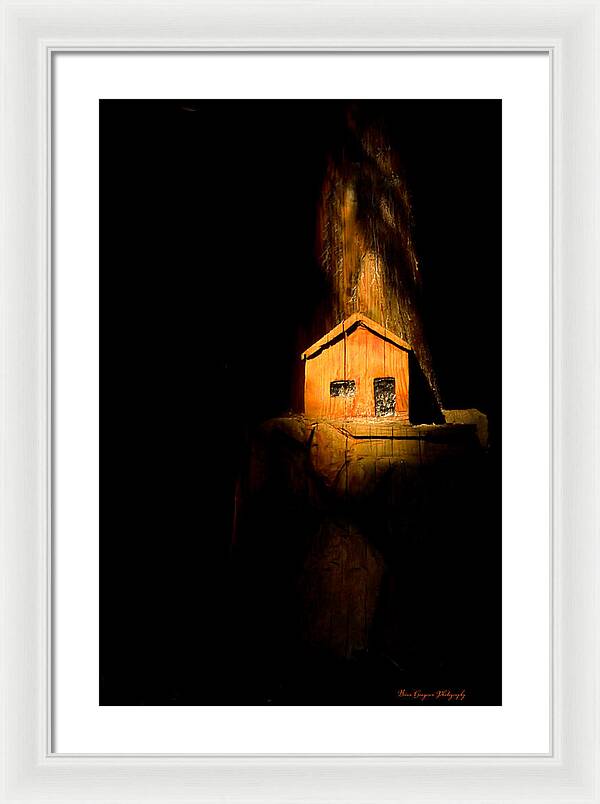 Yellow light house - Framed Print